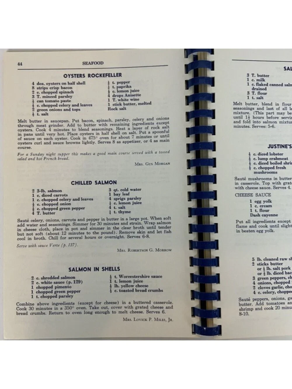 The Memphis Cookbook By Junior League Tennessee Recipes Spiral Bound 1981